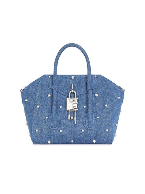 givenchy mini antigona navy blue|mini antigona lock denim tote bag.